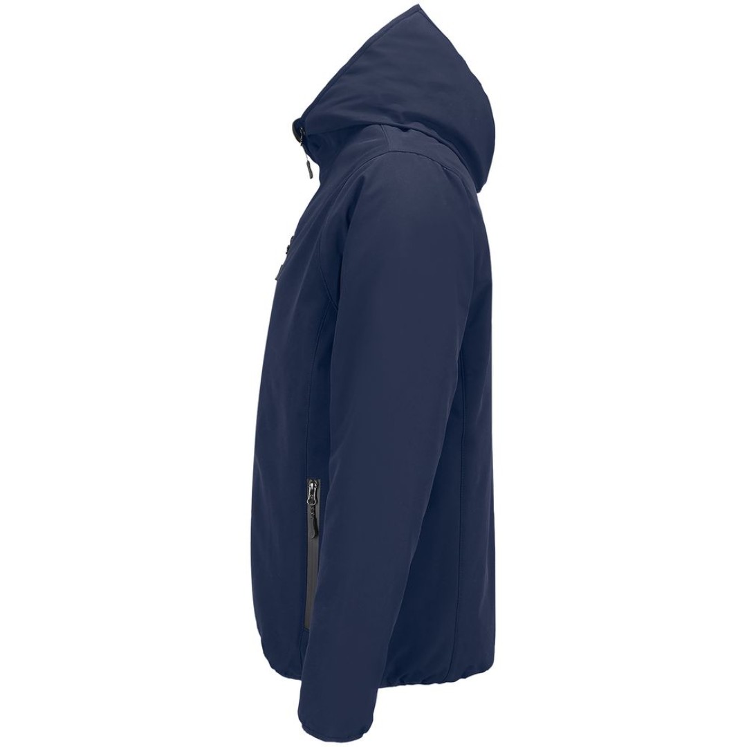 Куртка софтшелл с капюшоном мужская Falcon Men, синяя, размер L