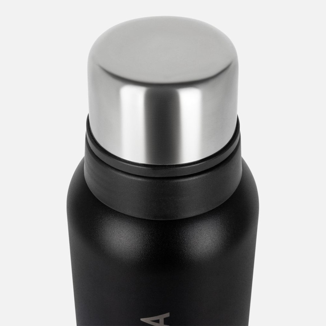 Термос Relaxika 1200 со стикерпаком, черный