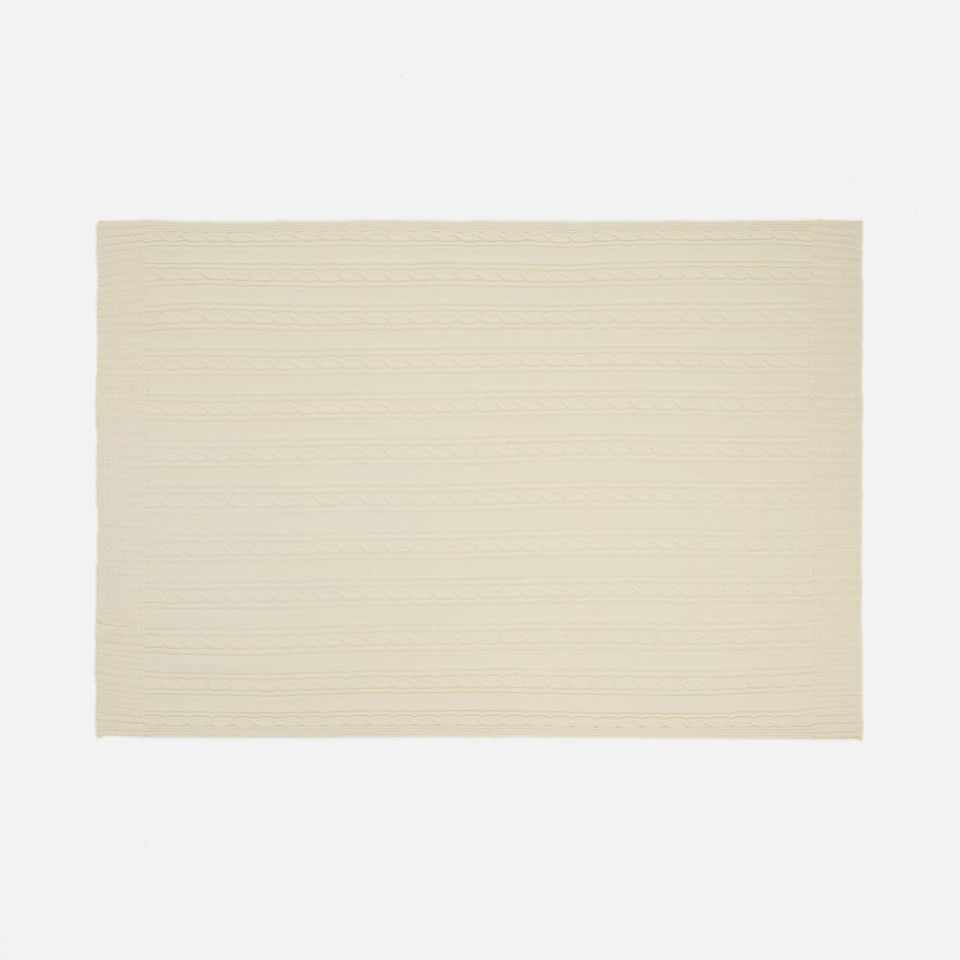 Плед Remitti, белый (молочный)