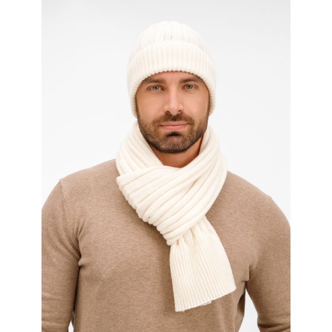 Шапка Bellish, белая (ванильная)