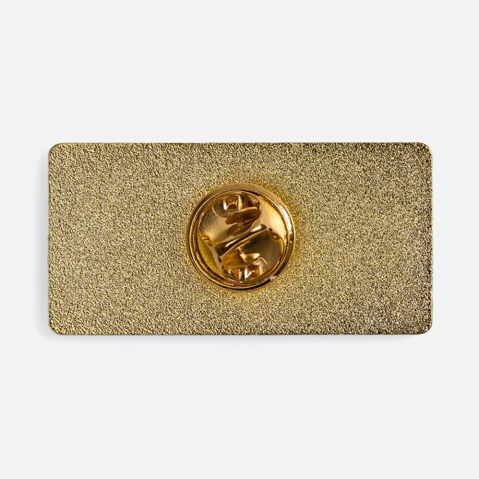 Значок Sanga Matto, золотистый глянцевый