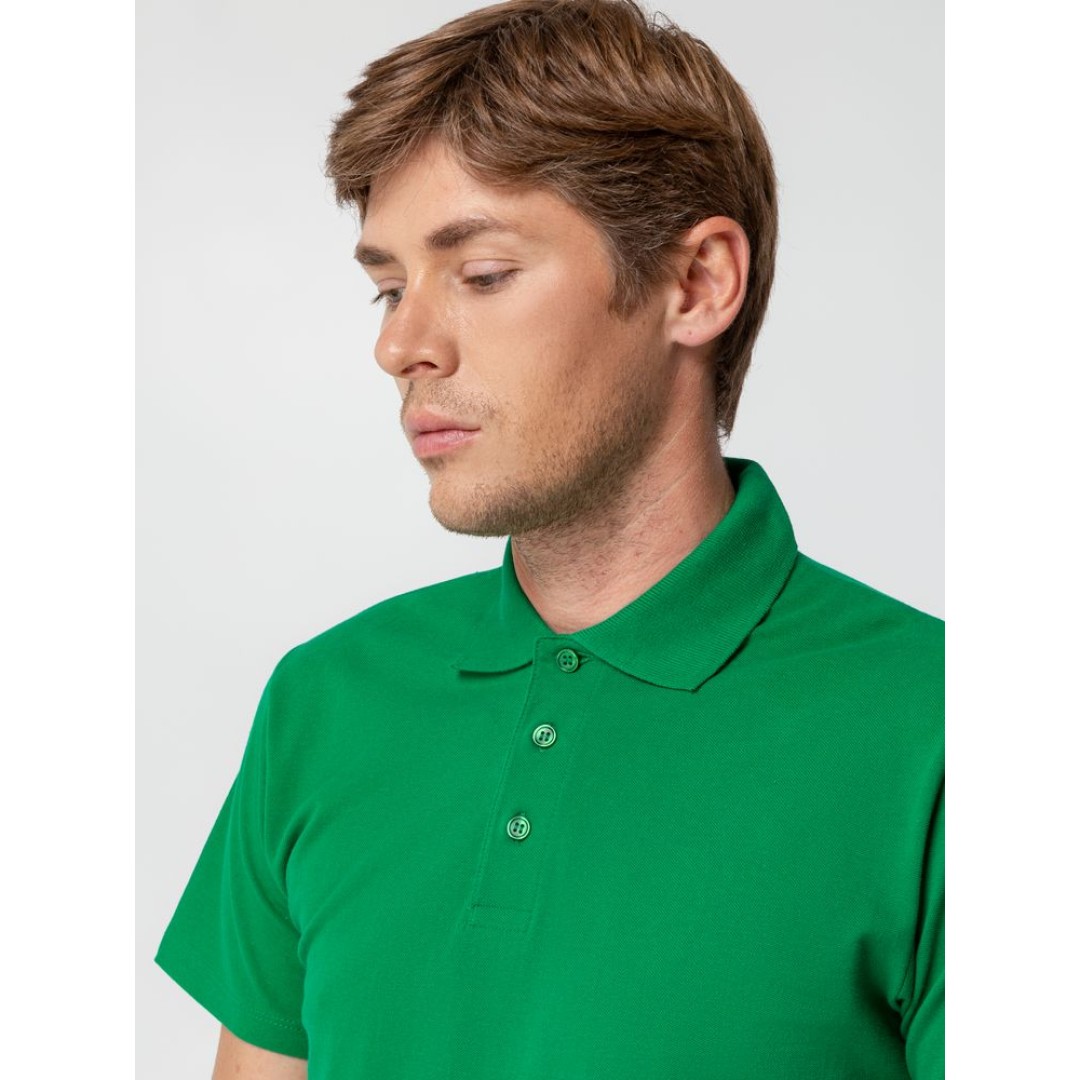 Рубашка поло мужская Spring 210 ярко-зеленая, S