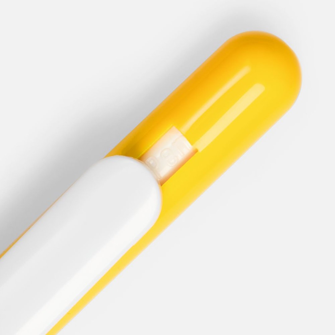 Ручка шариковая Swiper, желтая с белым