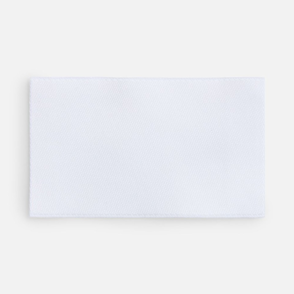 Лейбл тканевый Epsilon, M, белый