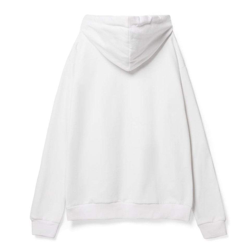 Худи унисекс Tuloksa 280, белое, размер XL