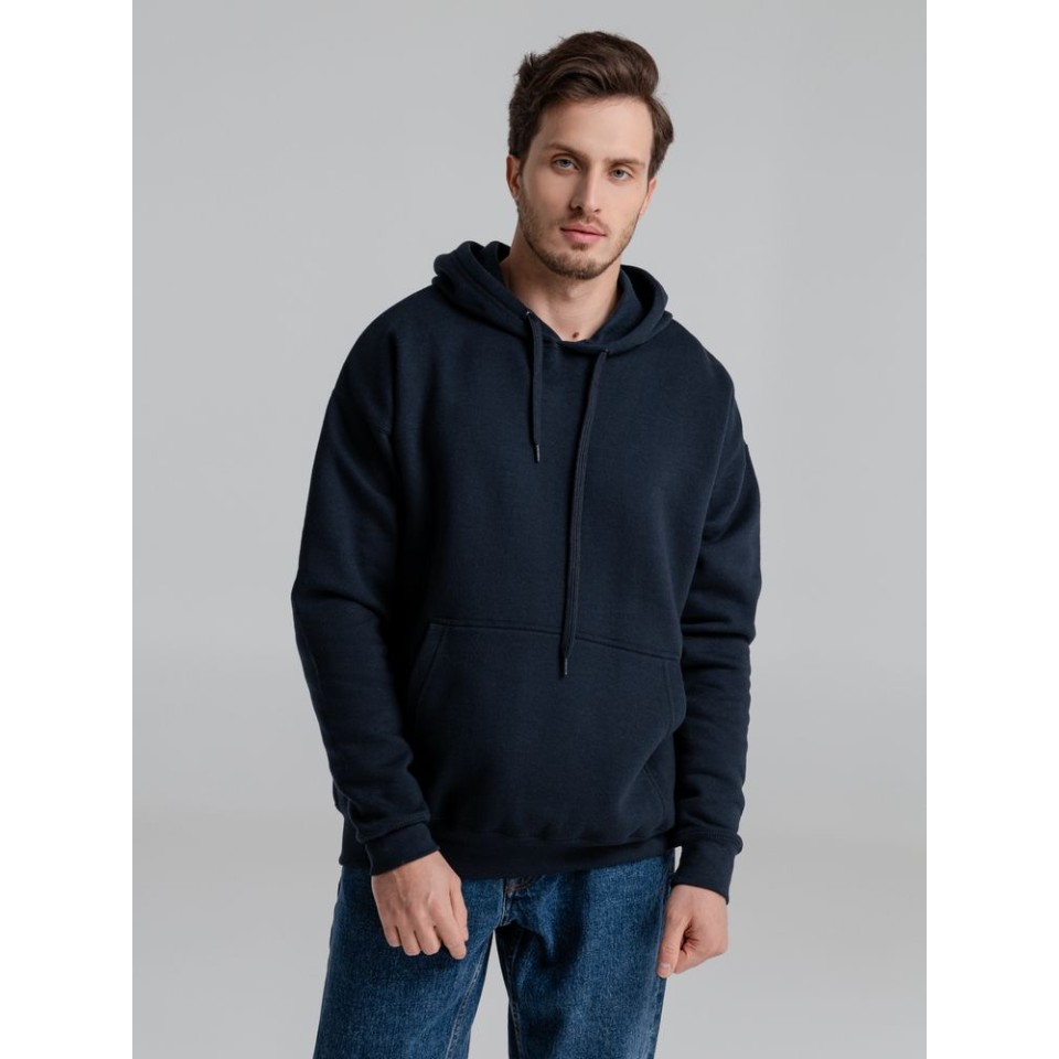 Толстовка с капюшоном Slam 320, темно-синяя, M