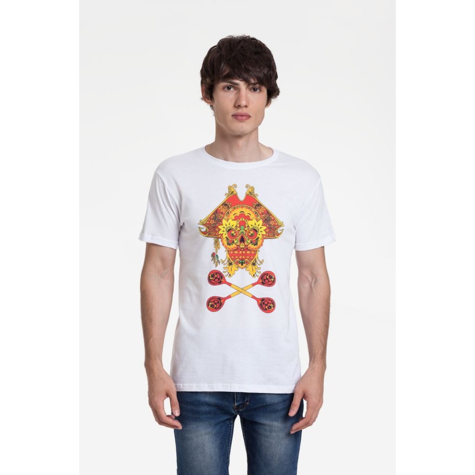 Футболка Yo Ho Hohloma, белая, XS