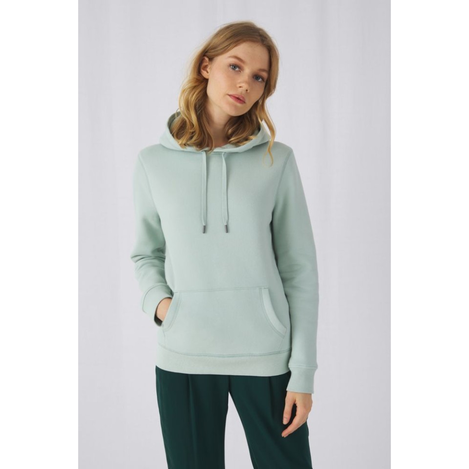 Толстовка с капюшоном женская Queen, ярко-синяя, L