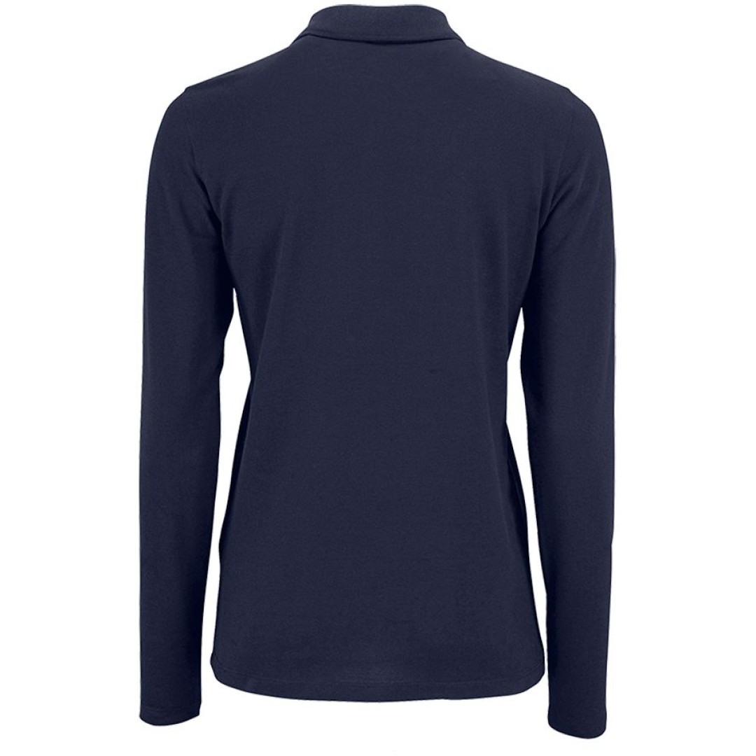 Рубашка поло женская с длинным рукавом Perfect LSL Women темно-синяя, S