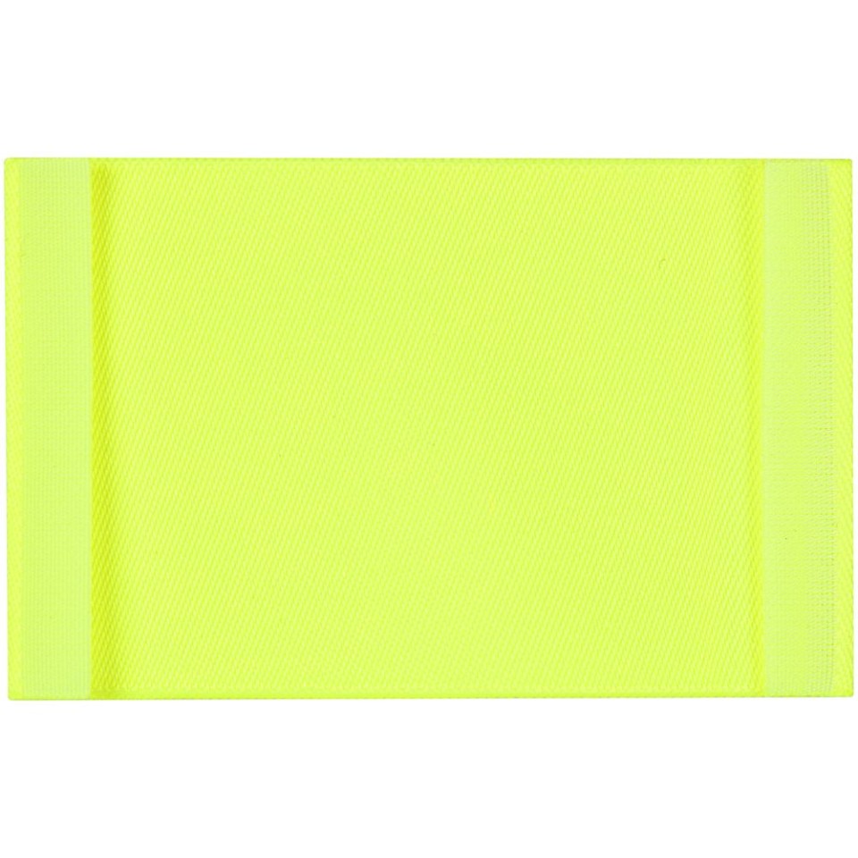 Лейбл тканевый Epsilon, XL, желтый неон