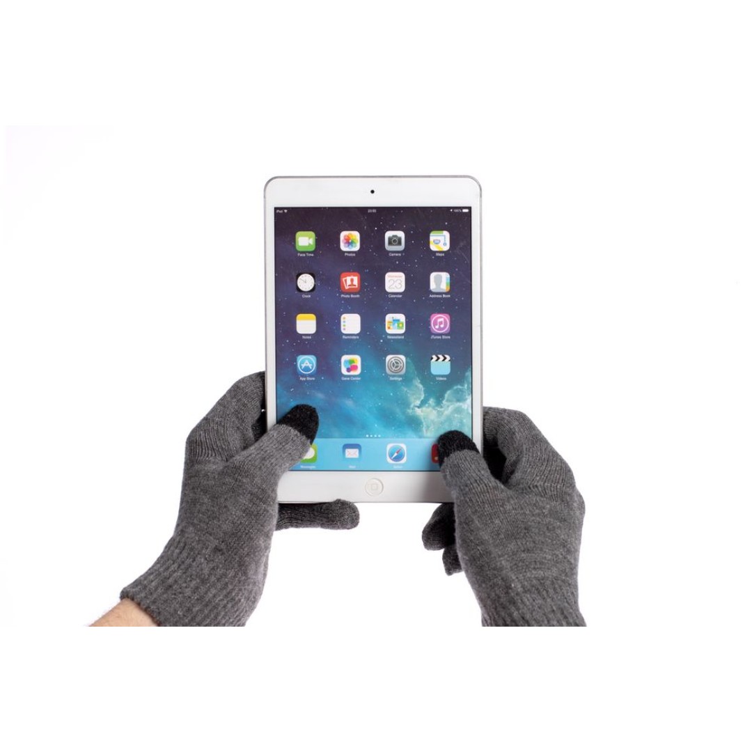 Перчатки сенсорные Urban Flow, темно-серый меланж, размер S/M