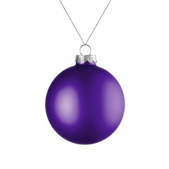 Елочный шар Finery Matt, 8 см, матовый фиолетовый