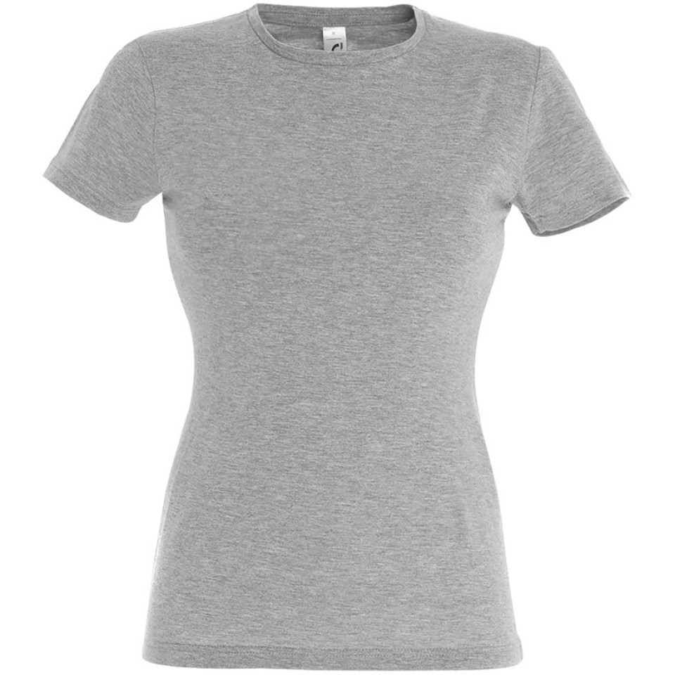 Футболка женская Miss 150 серый меланж, XXL