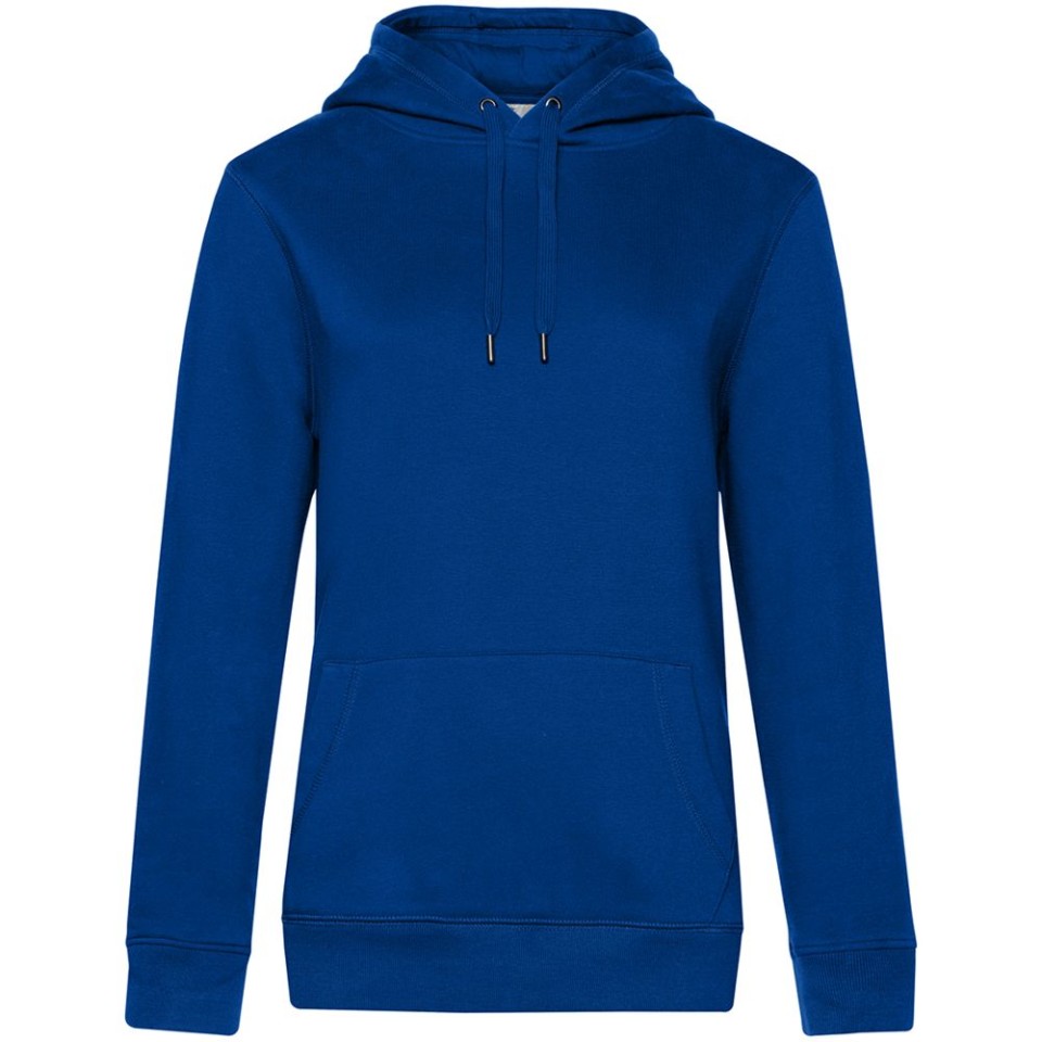 Толстовка с капюшоном женская Queen, ярко-синяя, L