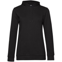 Толстовка с капюшоном женская Hoodie, черная, XXL