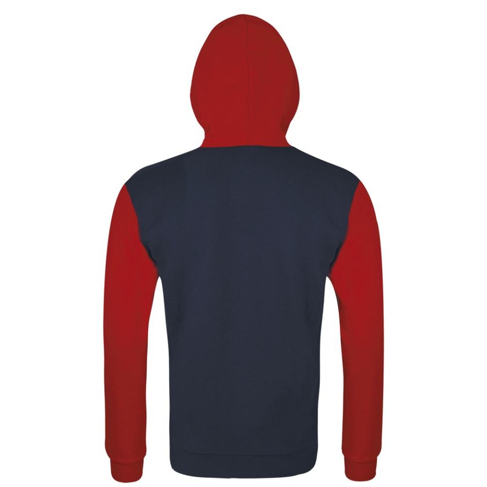 Толстовка на молнии Silver 280 темно-синяя с красным