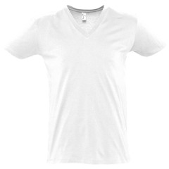 Футболка мужская с глубоким V-обр. вырезом Master 150, белая, XL