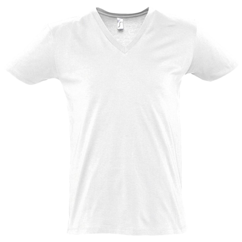 Футболка мужская с глубоким V-обр. вырезом Master 150, белая, XL