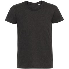 Футболка мужская приталенная Regent Fit черный меланж, S