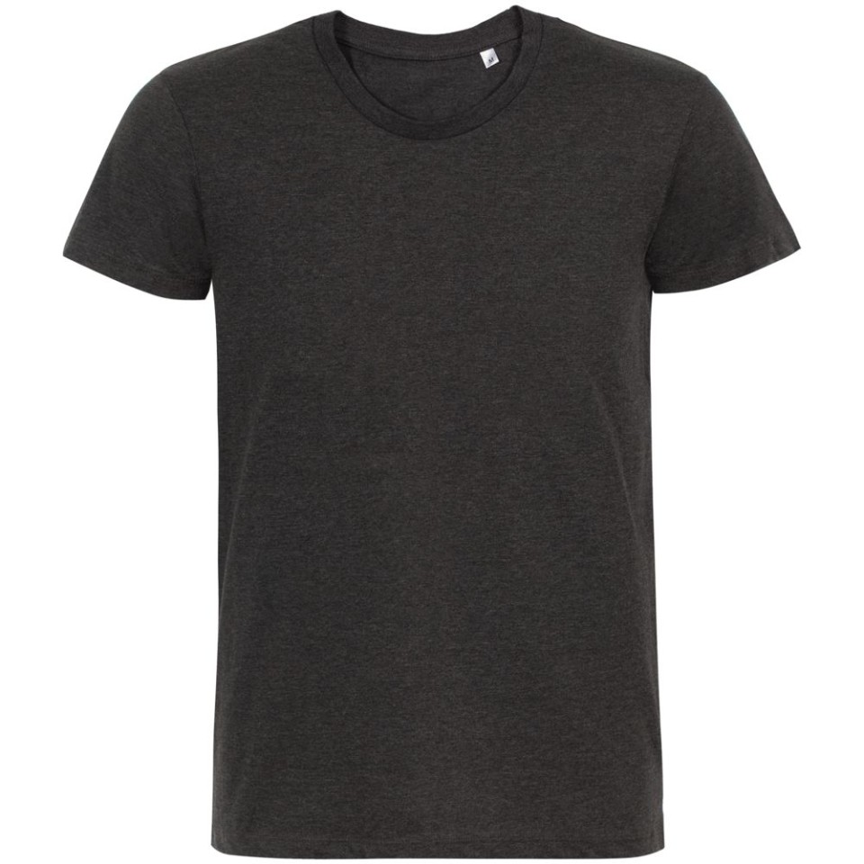 Футболка мужская приталенная Regent Fit черный меланж, XS