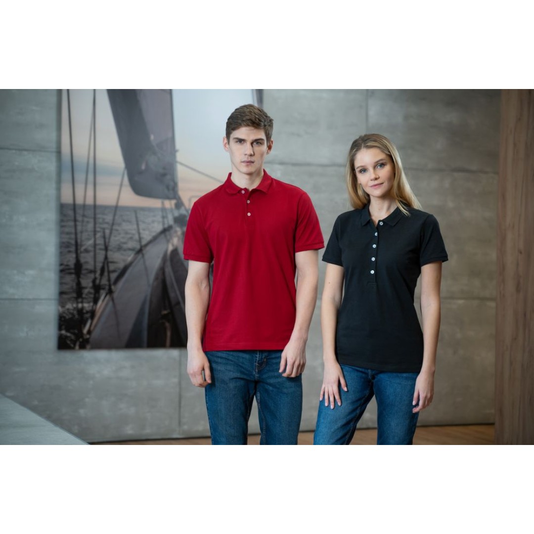 Рубашка поло мужская Sunset красная, S