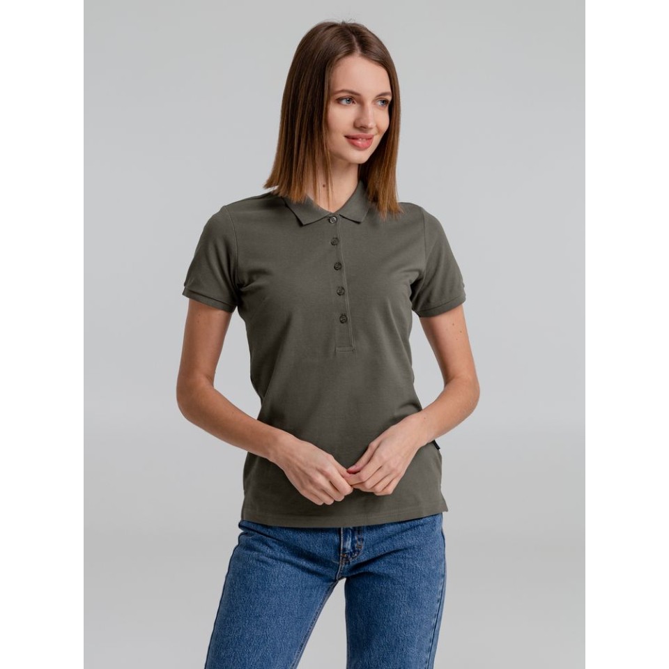 Рубашка поло женская Neptune темно-серая, M