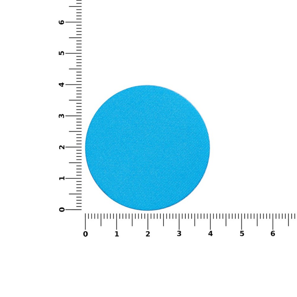 Наклейка тканевая Lunga Round, M, голубая