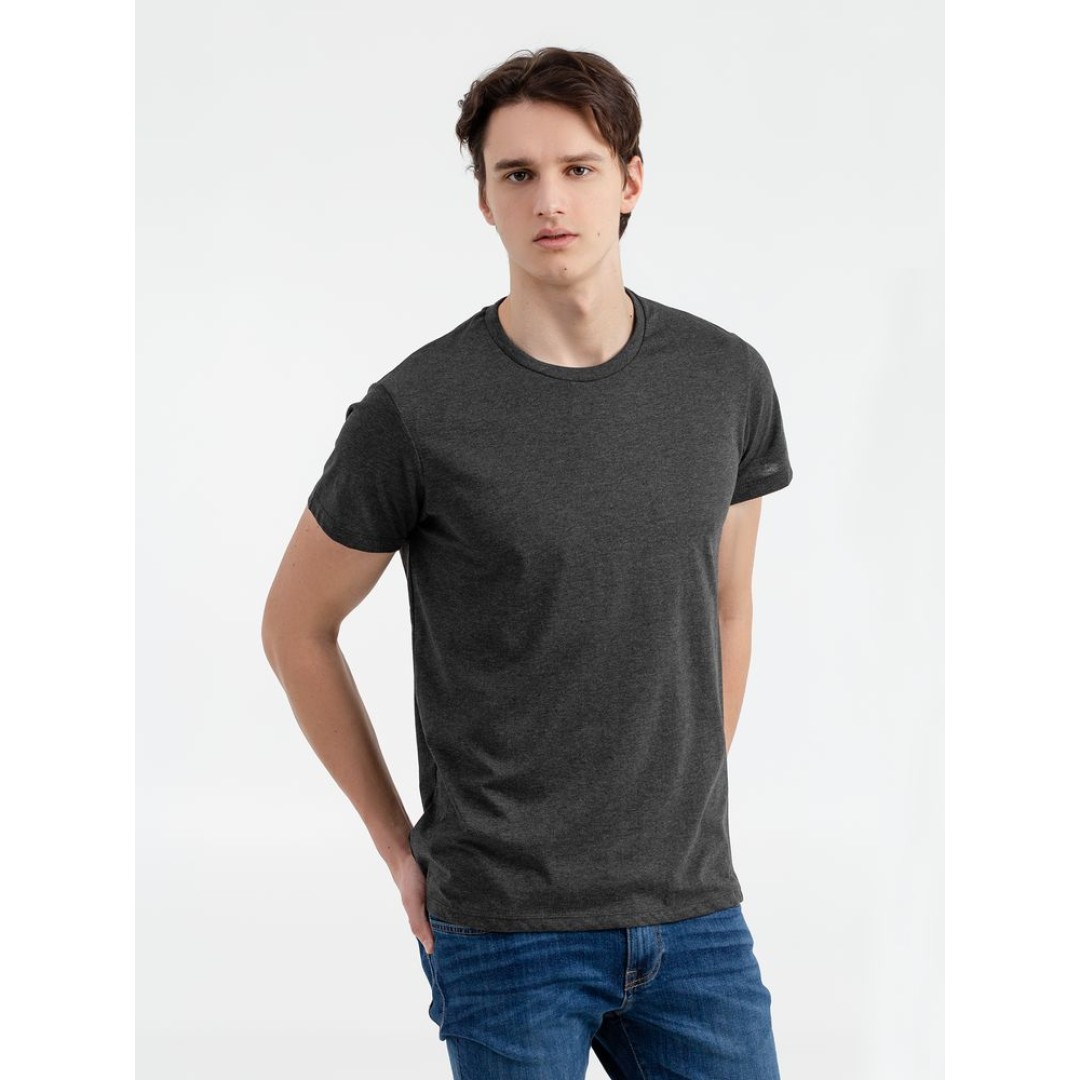 Футболка мужская Regent Fit 150, черный меланж