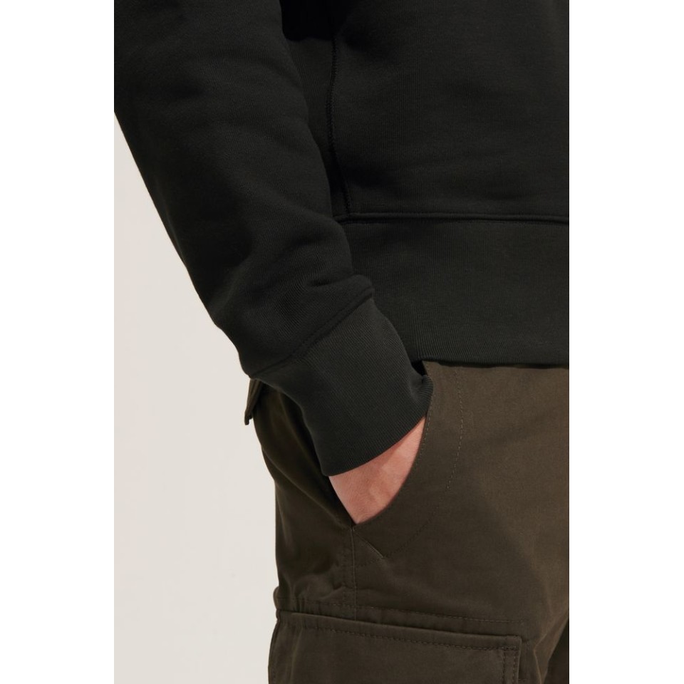 Свитшот унисекс Authentic, черный, размер L