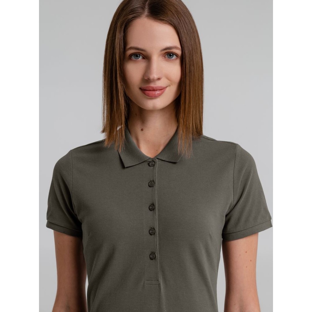 Рубашка поло женская Neptune темно-серая, S