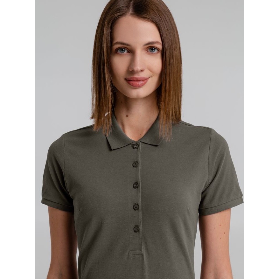 Рубашка поло женская Neptune темно-серая, M