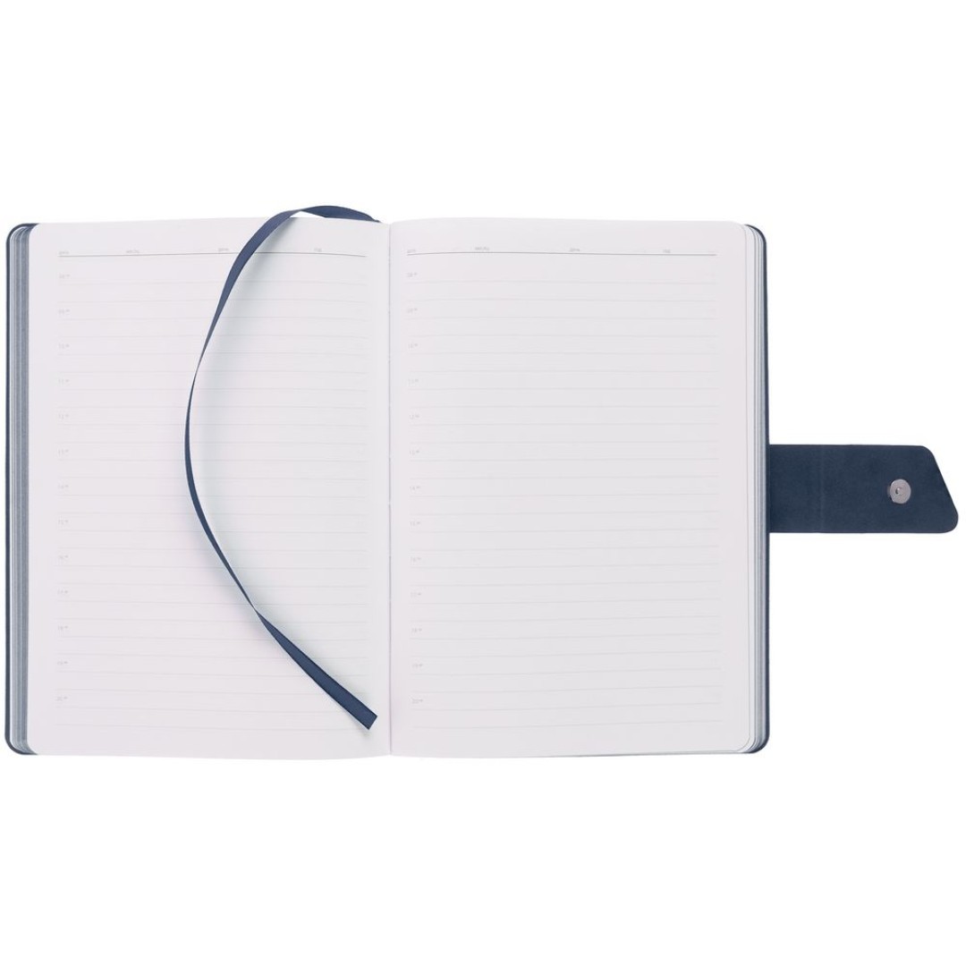 Ежедневник Boom, недатированный, черный с синим