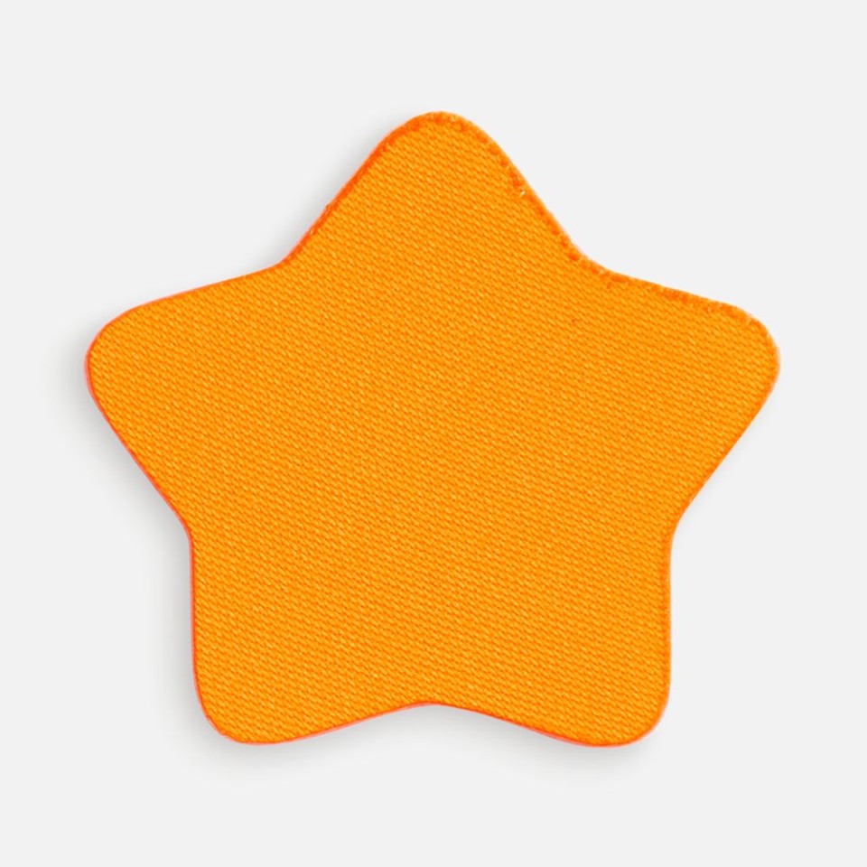 Наклейка тканевая Lunga Bial, M, оранжевый неон