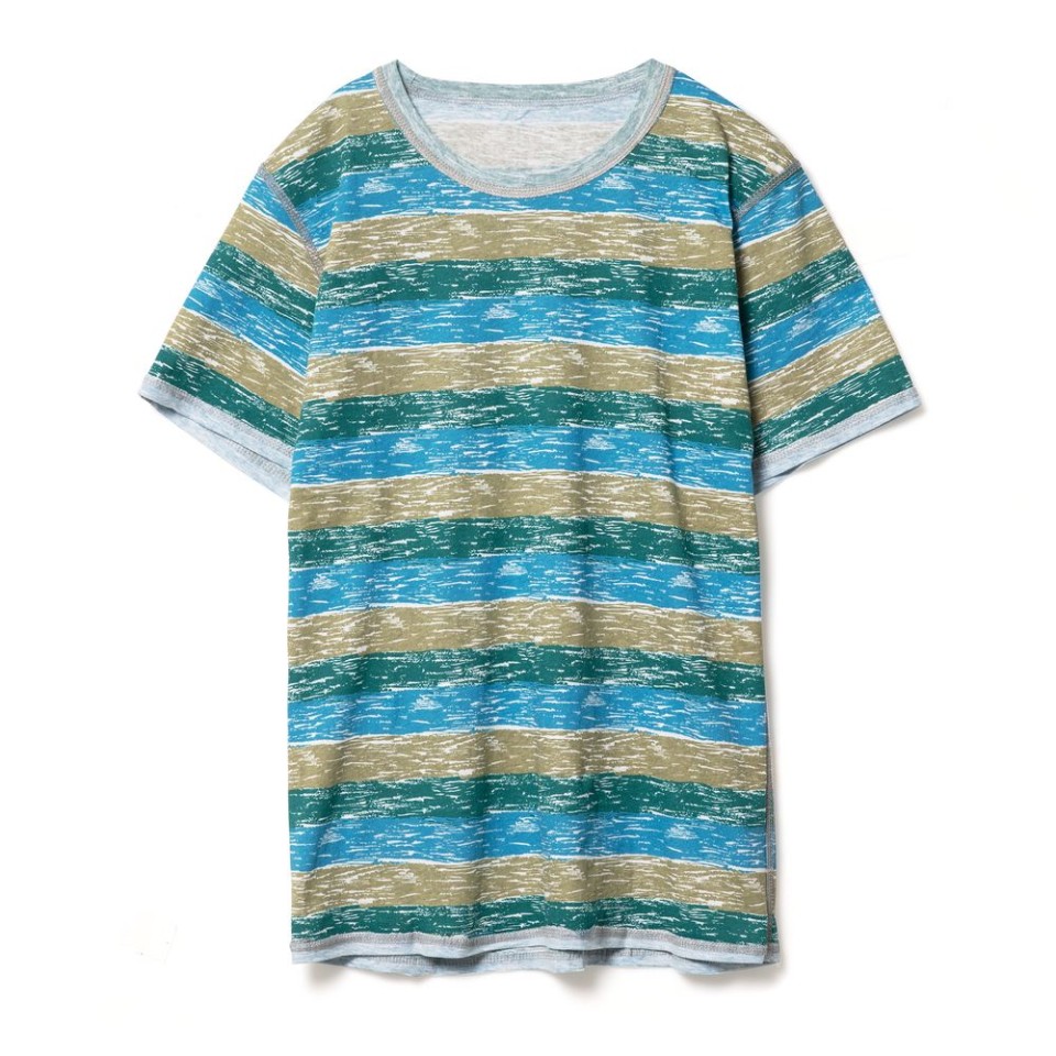 Футболка мужская RAYET двусторонняя, голубой/зеленый, S