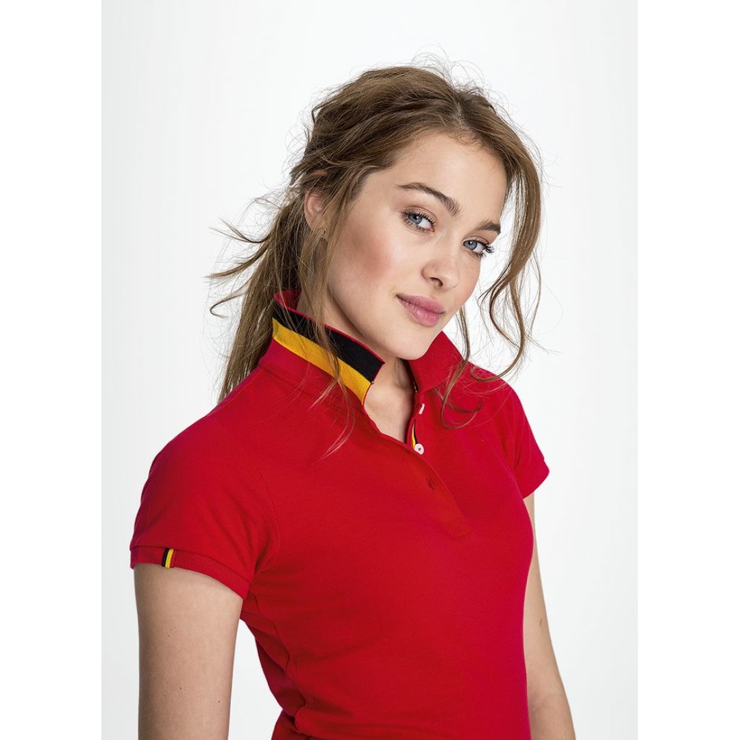 Рубашка поло Patriot Women белая с черным, XL