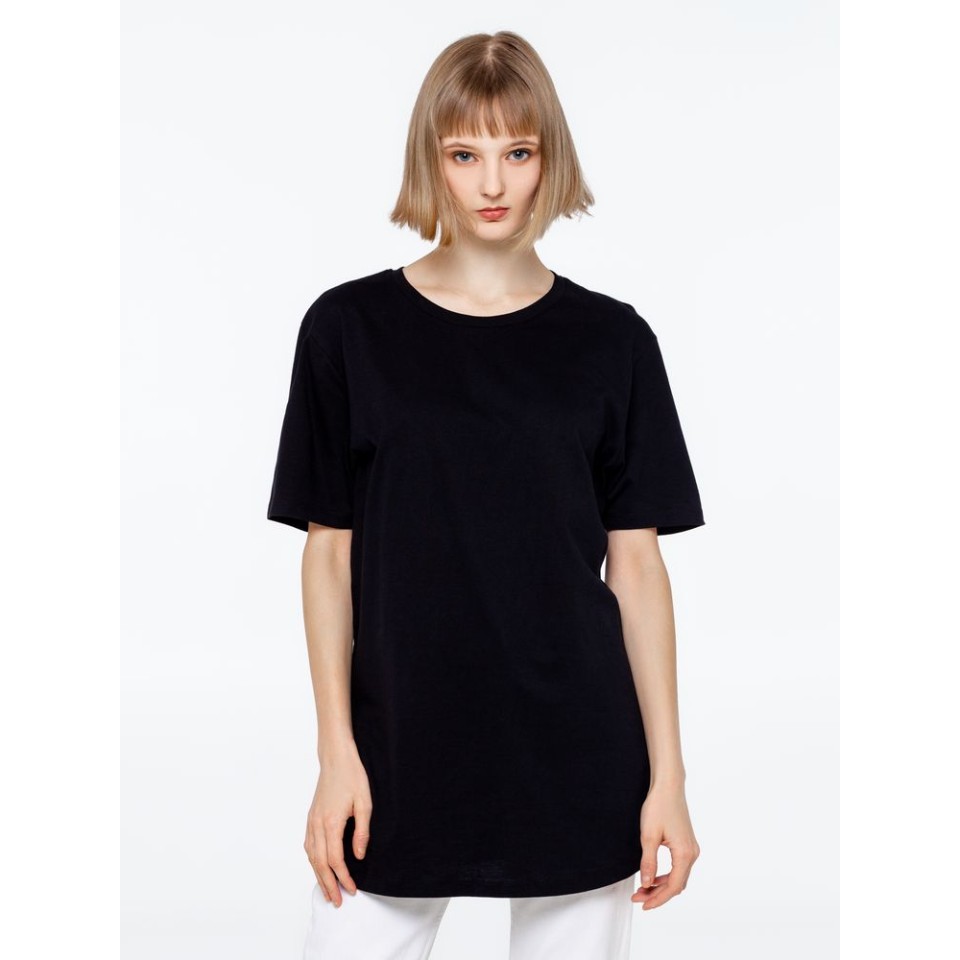 Футболка удлиненная Magnum черная, XS