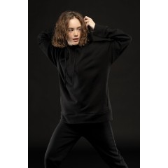 Худи унисекс H2, черное, размер XS/S