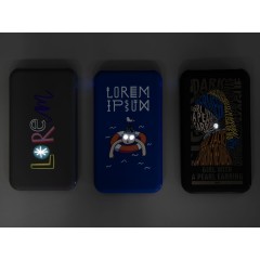 Аккумулятор Uniscend Starry с подсветкой, 5000 мАч, черный