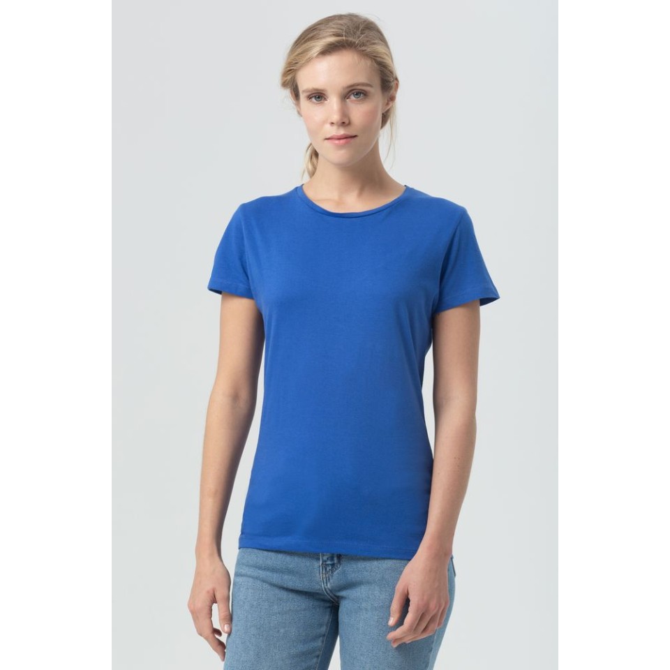 Футболка женская Miss 150 ярко-синяя (royal), XXL