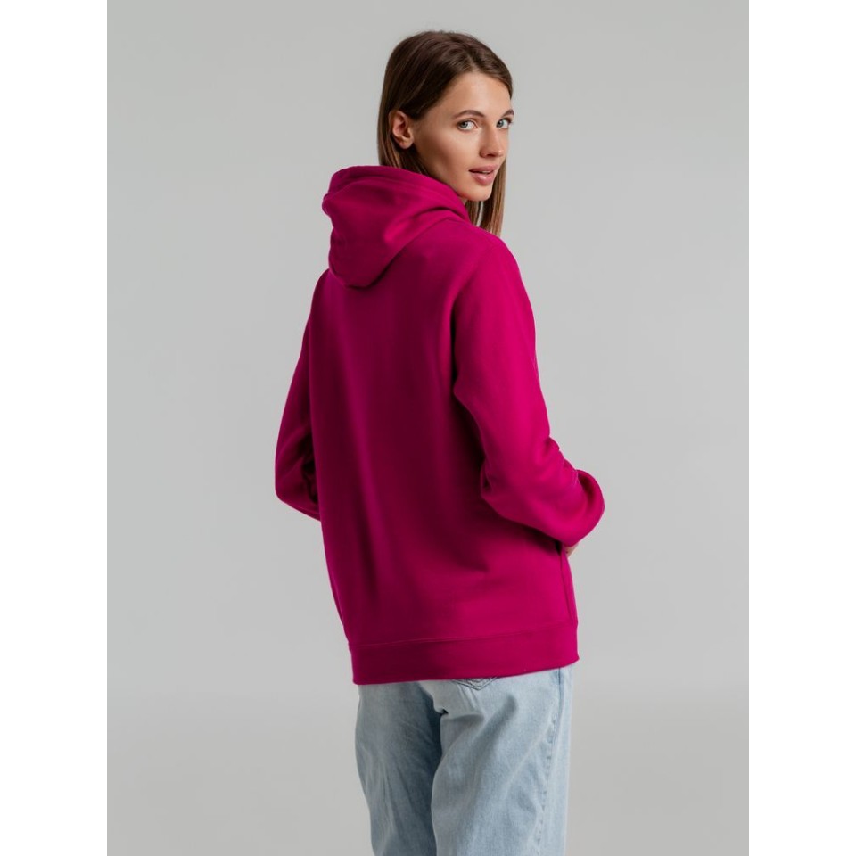 Толстовка с капюшоном Snake II ярко-розовая (фуксия), M