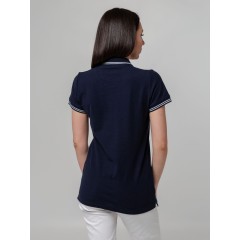 Рубашка поло женская Virma Stripes Lady, темно-синяя, S