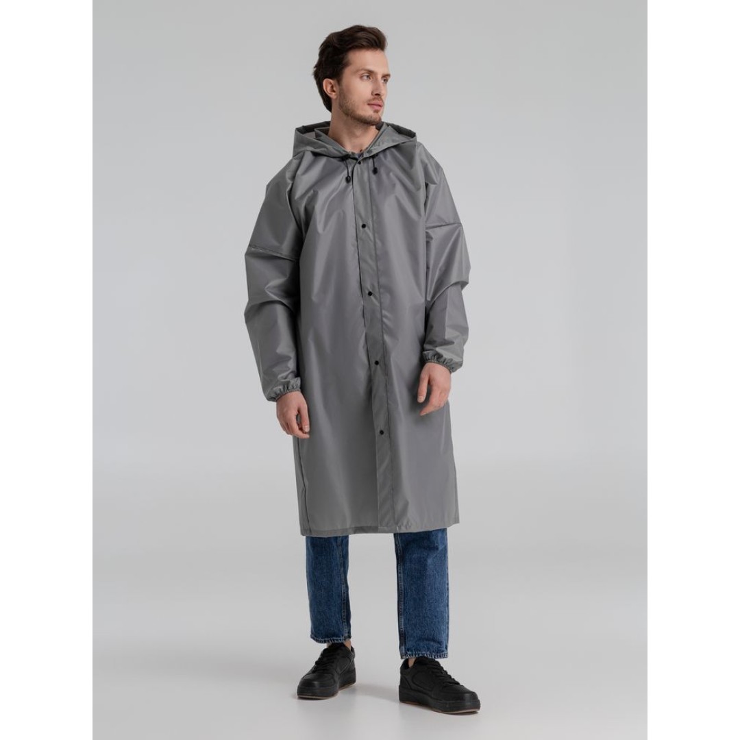 Дождевик со светоотражающими элементами Rainman Blink, серый, размер XS