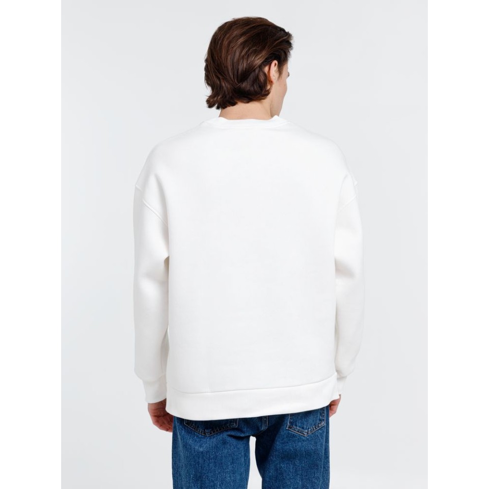 Свитшот оверсайз унисекс True Self, молочно-белый, размер XL