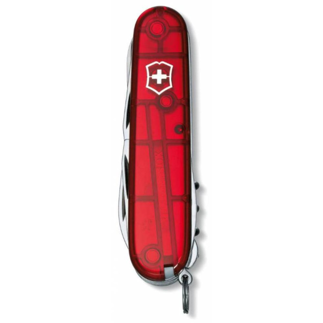 Офицерский нож Climber 91, прозрачный красный