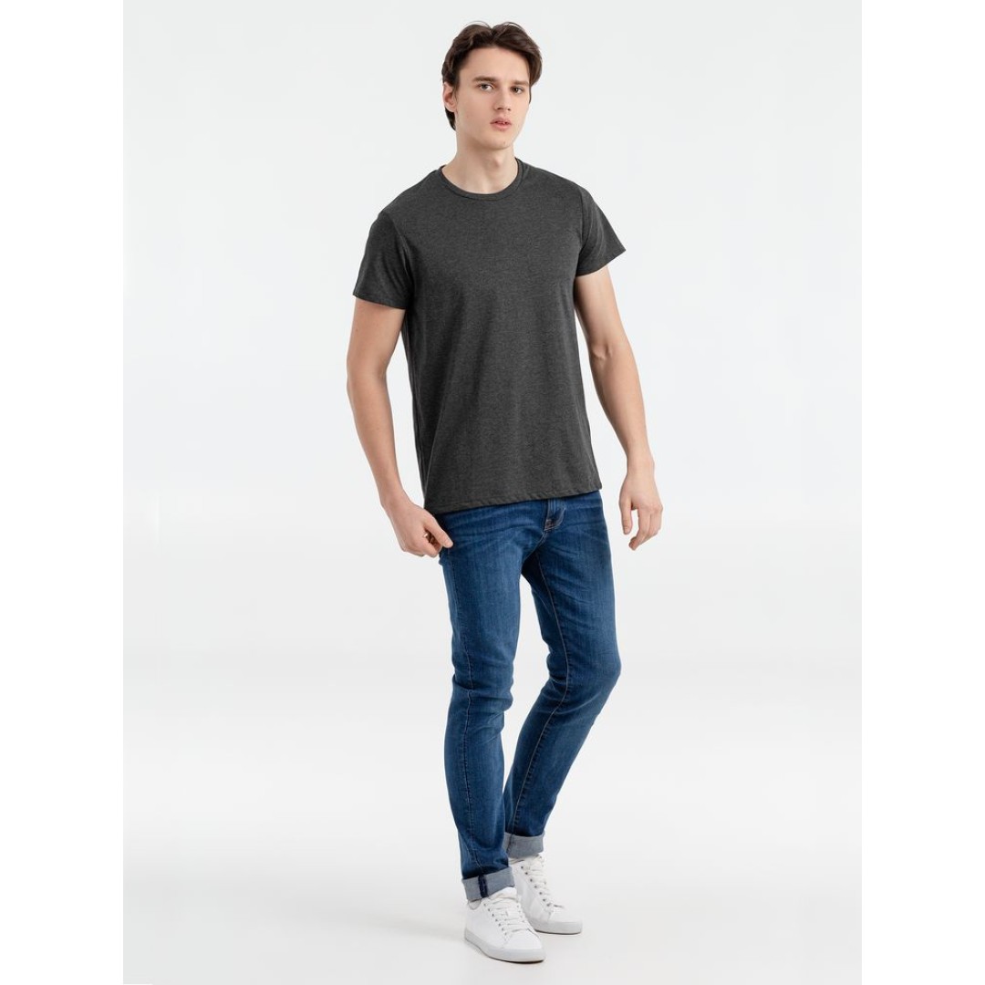 Футболка мужская Regent Fit 150, черный меланж