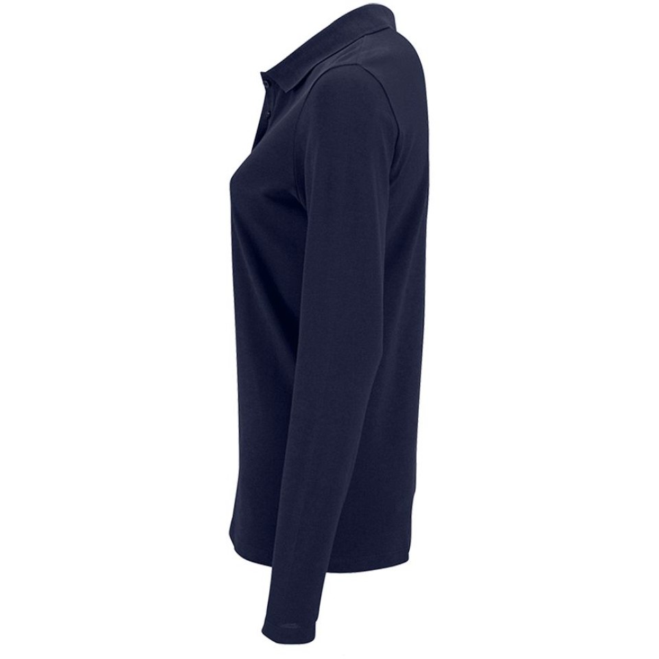 Рубашка поло женская с длинным рукавом Perfect LSL Women темно-синяя, S