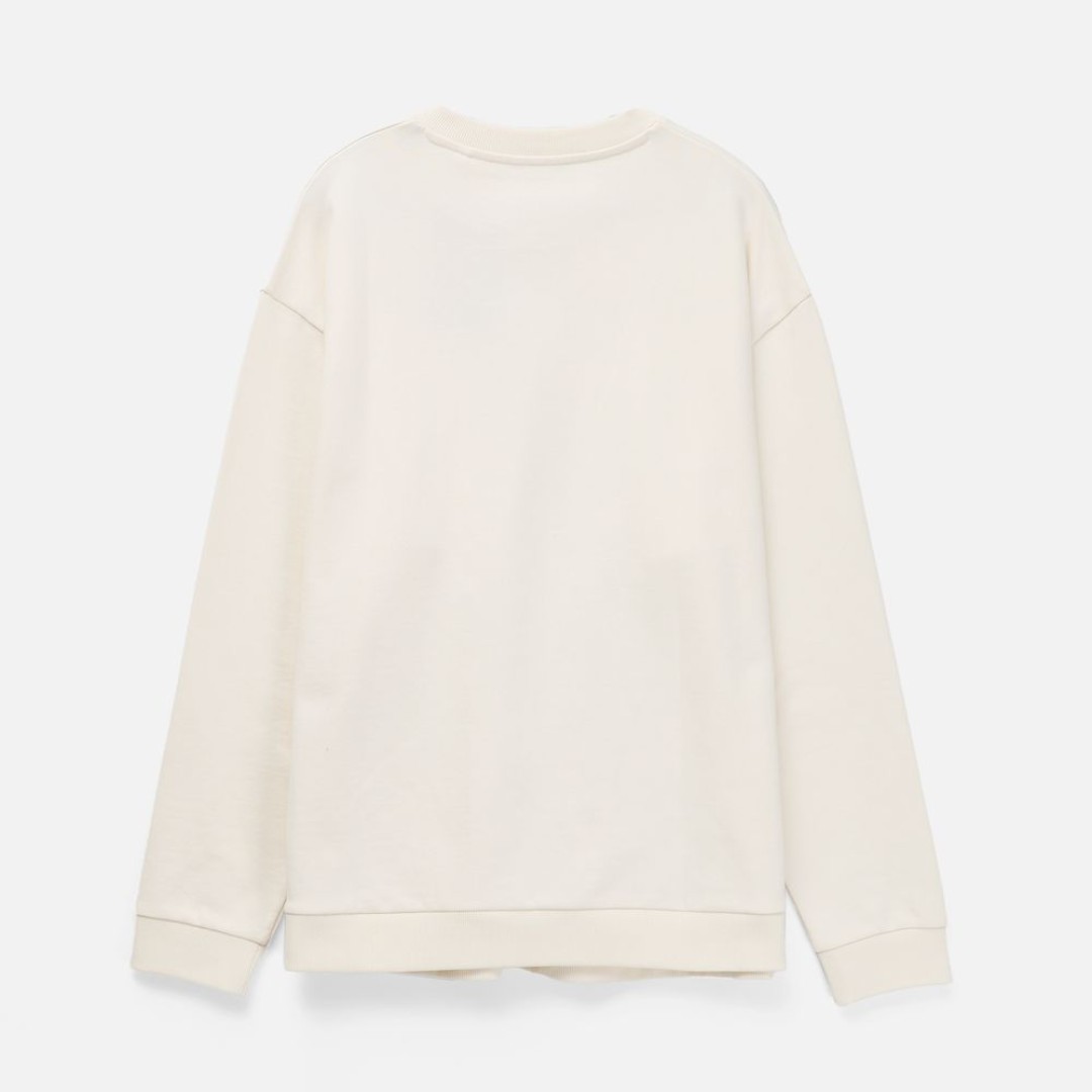 Свитшот унисекс Sinkopa, молочно-белый, размер M/L