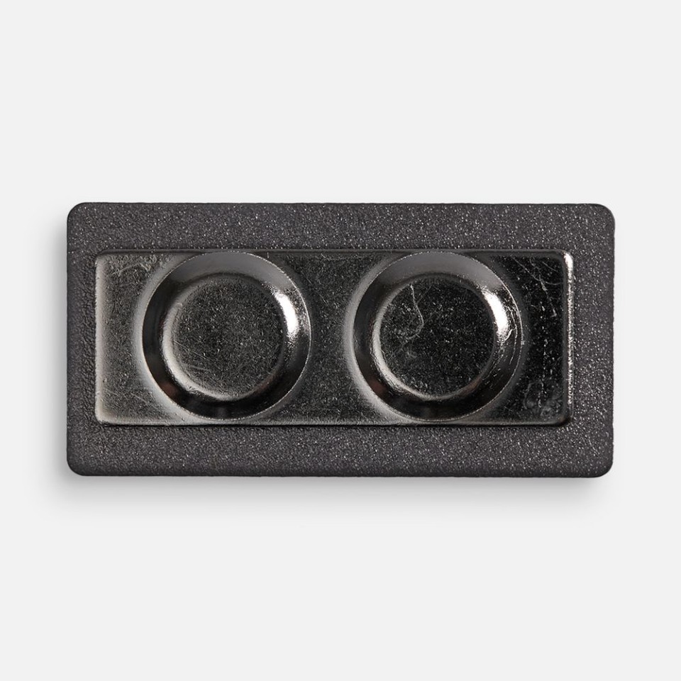 Значок Magnet Matto, серый металлик