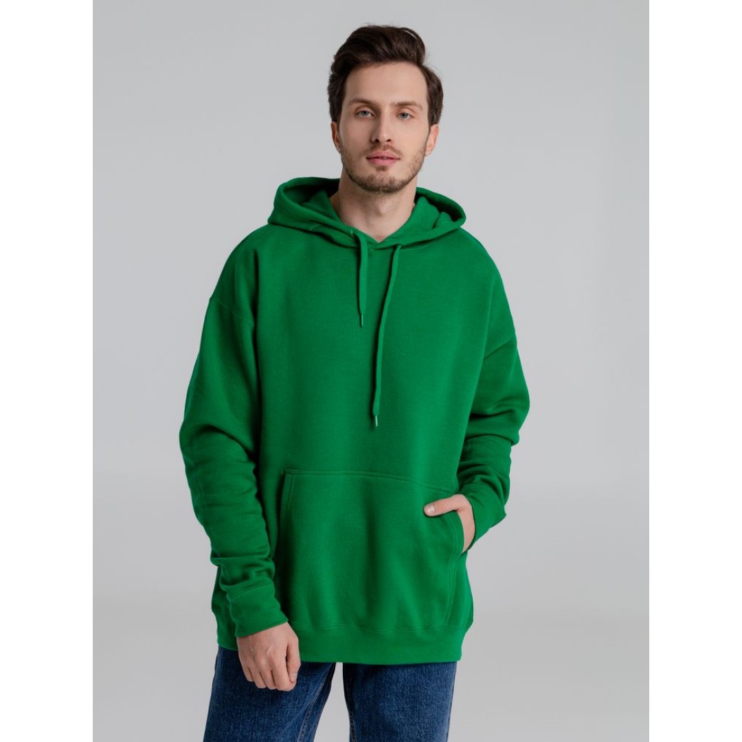 Толстовка с капюшоном Slam 320, ярко-зеленая, XS