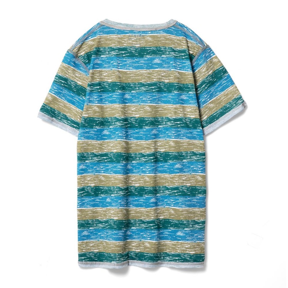 Футболка мужская RAYET двусторонняя, голубой/зеленый, S